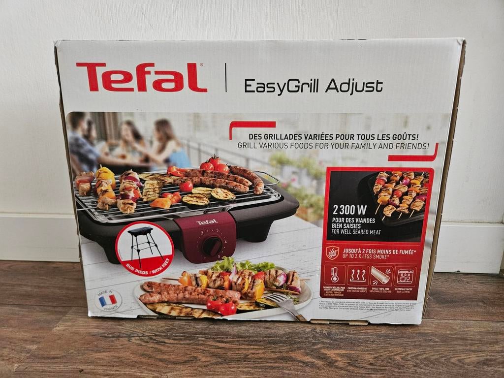 Tefal Easy Grill Adjust - Nieuw in doos, met poten, Tuin en Terras, Ophalen, Nieuw