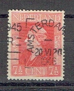 Nederland 1944 nr. 432 Kon. Wilhelmina AMSTERDAM, Verzenden, Gestempeld, Koningshuis