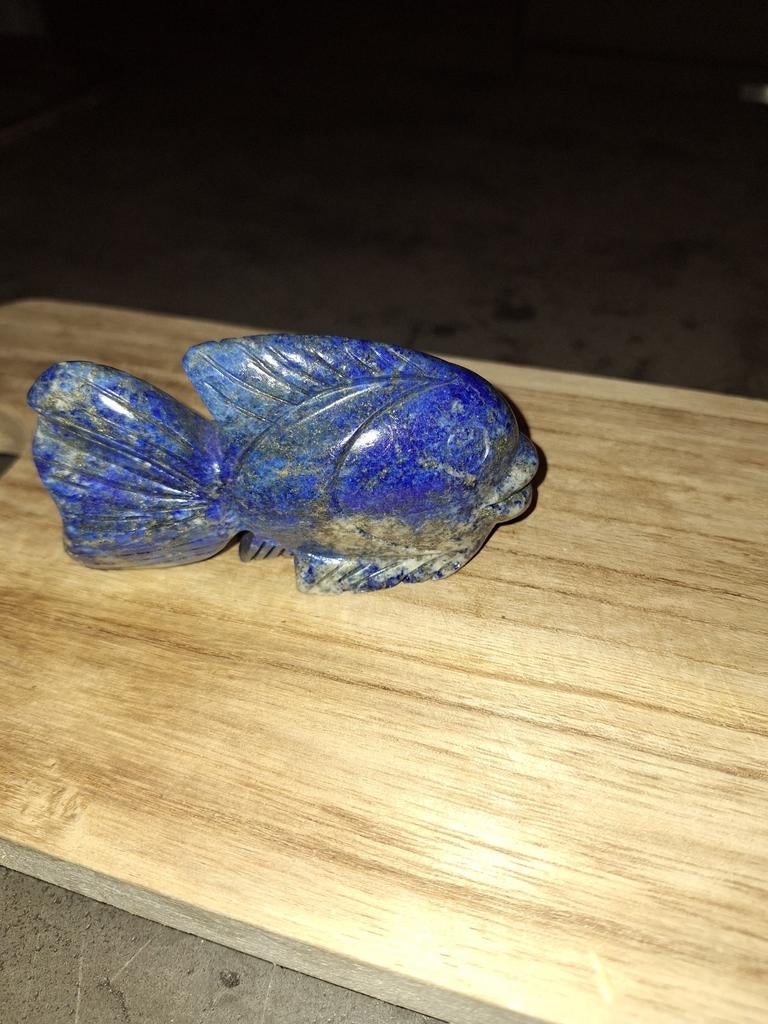 Lapis Lazuli Visje - Decoratief Beeldje, Ophalen of Verzenden