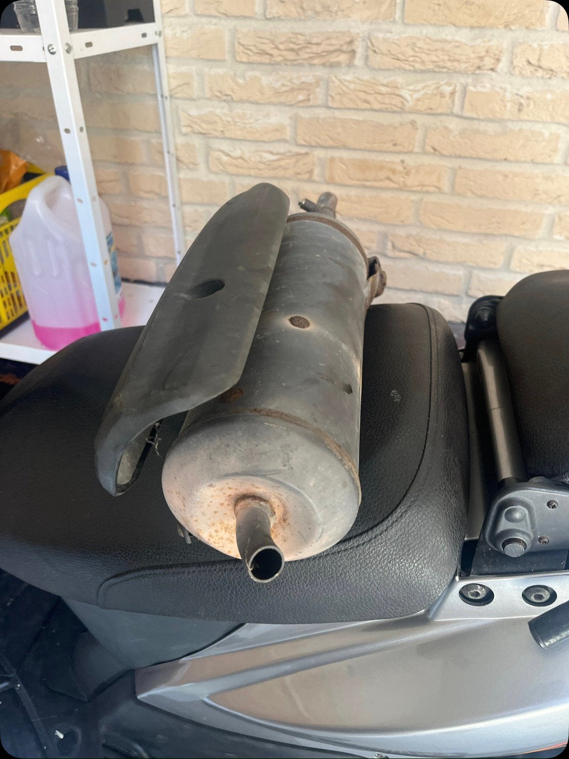 Kymco agilty standaard uitlaat, Ophalen, Zo goed als nieuw, Uitlaat, Kymco