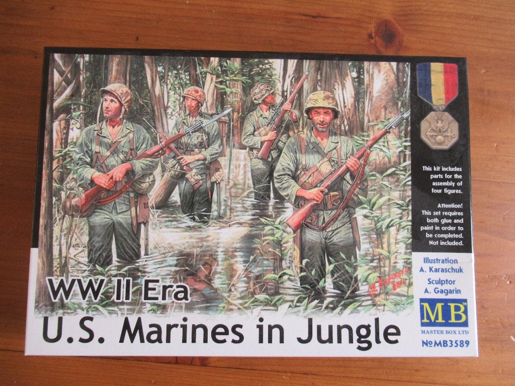 US Marines in Jungle  (Masterbox 1/35), Ophalen of Verzenden, Nieuw, 1:35 tot 1:50, Figuur of Figuren