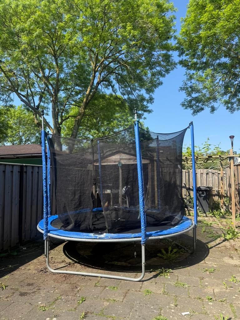 Grote trampoline 3m x 3m, Kinderen en Baby's, Speelgoed | Buiten | Trampolines, Ophalen, Gebruikt