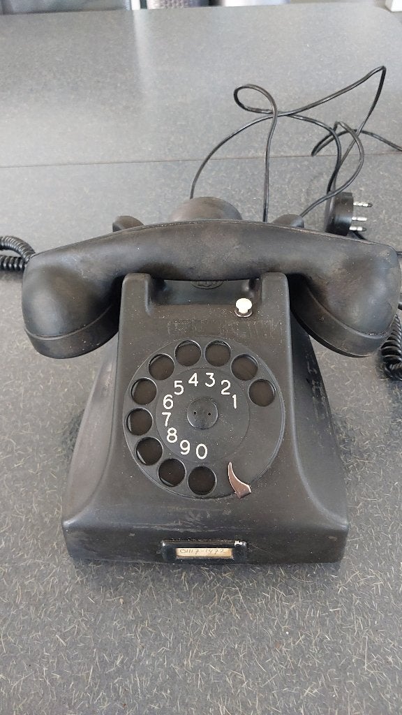 vintage bakkelieten telefoon, Ophalen of Verzenden, Gebruikt