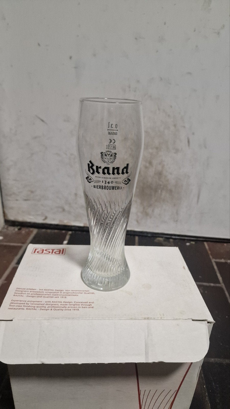 Set van 6 Brand Bierglazen - Nieuw in Doos, Ophalen, Nieuw, Overige merken, Glas