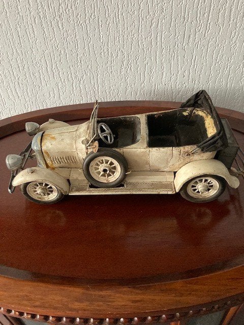 Grote metalen oldtimer modelauto 40 cm, Ophalen of Verzenden, Gebruikt, Overige merken