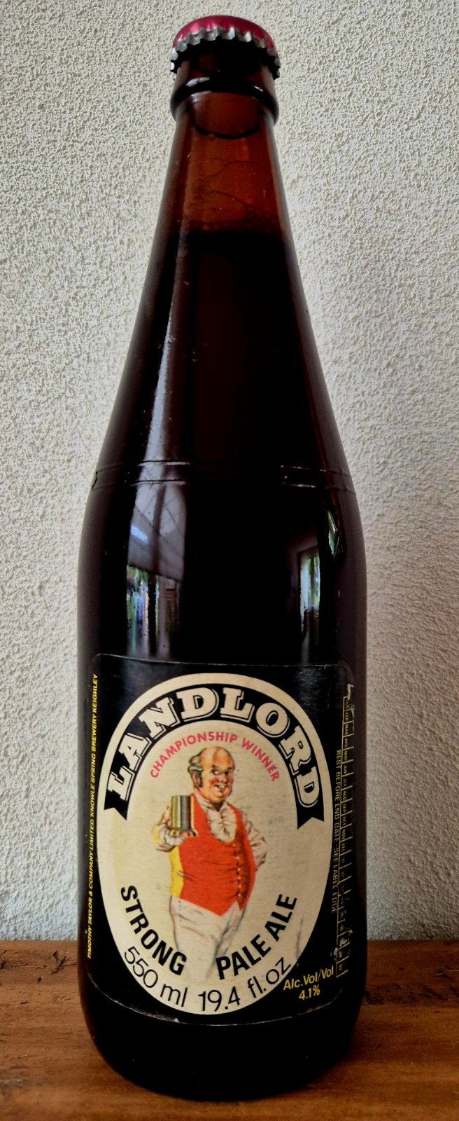 1991 fles strong pale ALE 0,55ltr LANDLORD championship winn, Verzamelen, Biermerken, Ophalen of Verzenden, Zo goed als nieuw
