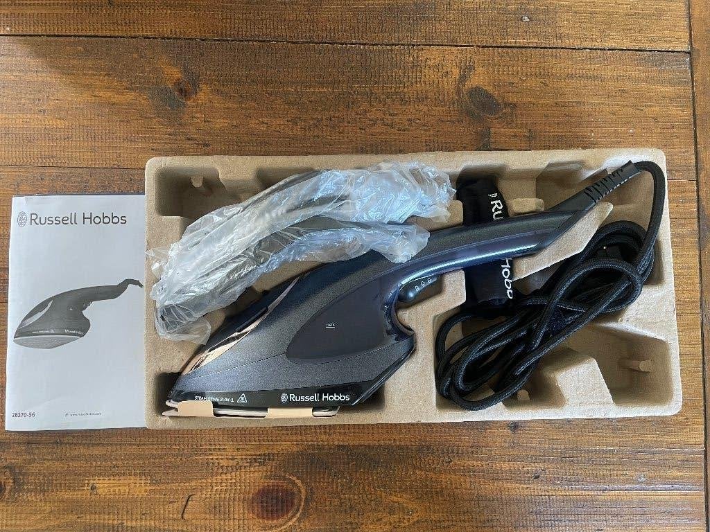 Russell Hobbs Steam Genie 2-in-1 Kledingstomer & Strijkijzer, Ophalen of Verzenden, Zo goed als nieuw, Kledingstomer