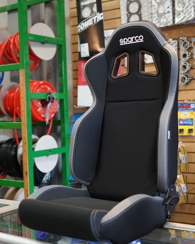 Sparco R100 Zwart Grijs Kuipstoel Sportstoel Racestoel, Ophalen of Verzenden