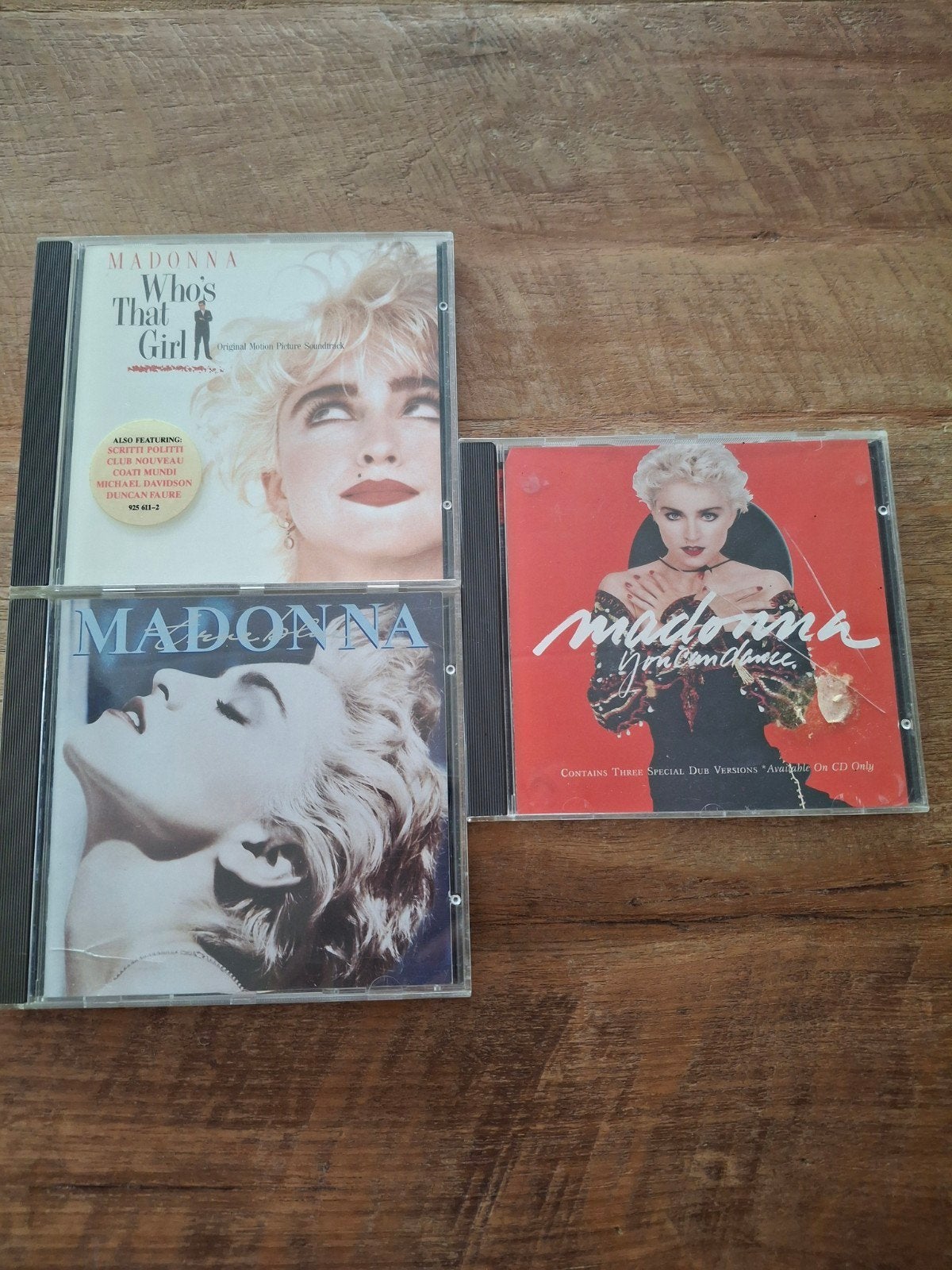 Madonna CD's: Who's That Girl, Madonna, You Can Dance, Cd's en Dvd's, Gebruikt, Pop, Ophalen of Verzenden, Inclusief doosje