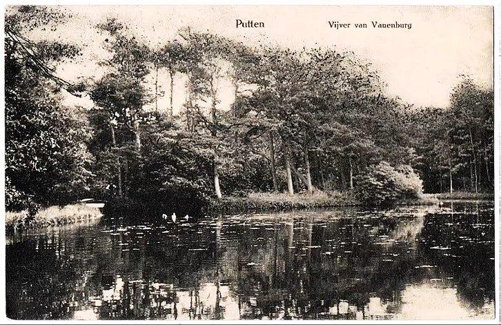 Putten (gld), vijver van vanenburg, gelopen, richtprijs 3,50, Verzenden, 1940 tot 1960, Gelopen, Gelderland
