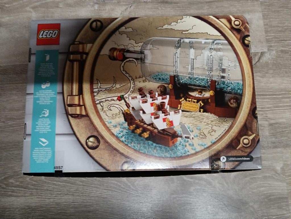 LEGO Ideas 21313 Schip in een Fles, Lego, Ophalen of Verzenden, Inclusief extra onderdelen, Complete set