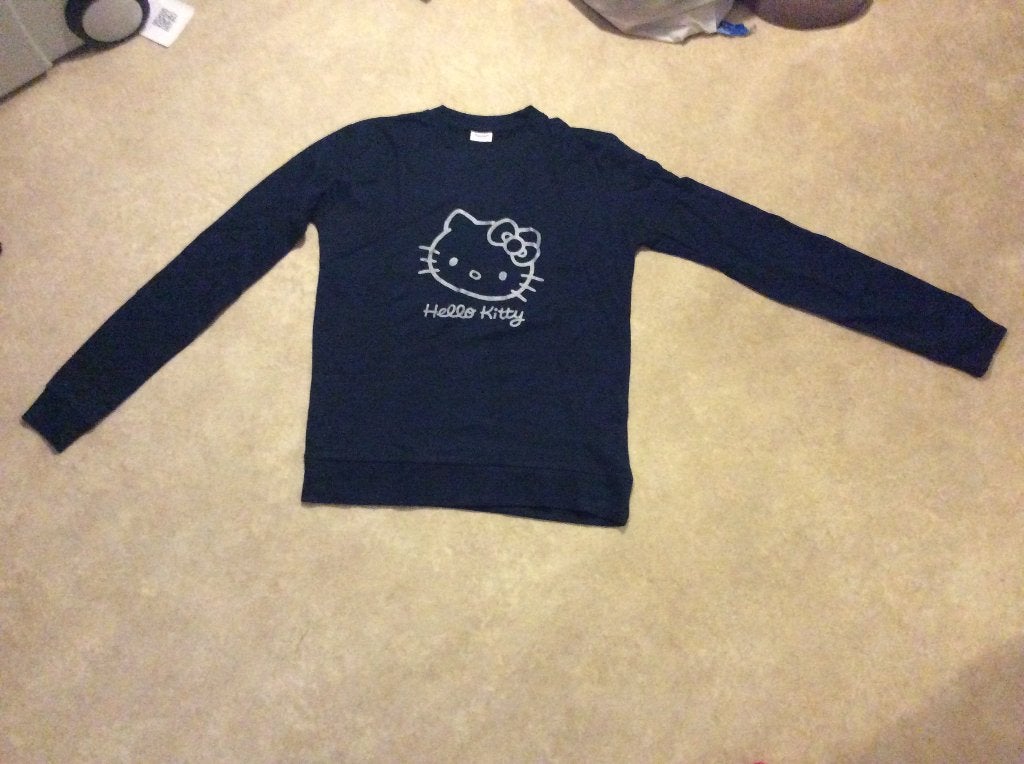 Shirt Longsleeve Hello Kitty maat M, uitstekende staat, Kleding | Dames, T-shirts, Maat 38/40 (M), Blauw, Ophalen of Verzenden