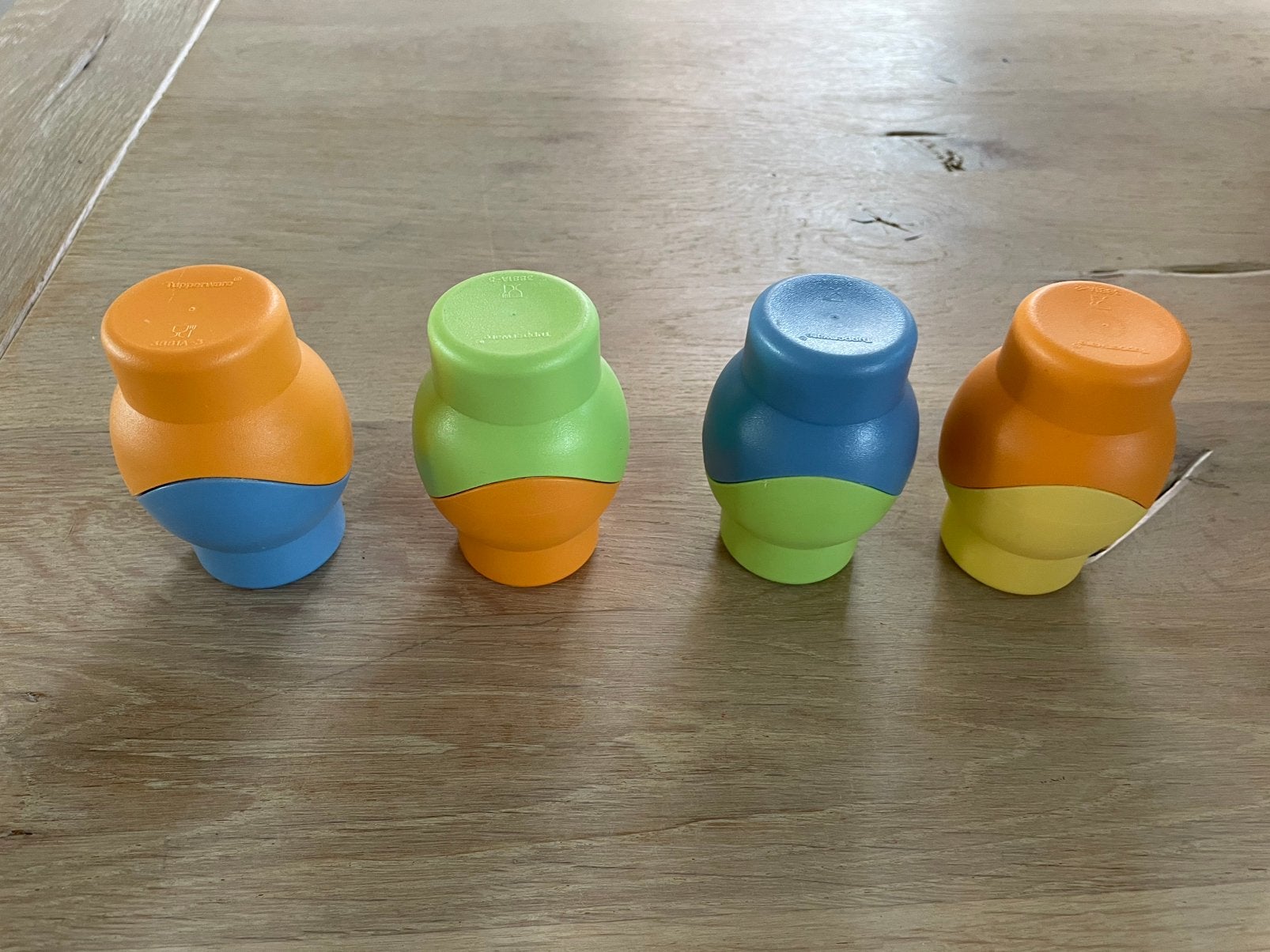 Tupperware trendy eierdoppen - 4 sets / 8 stuks, Ophalen of Verzenden, Zo goed als nieuw, Overige typen