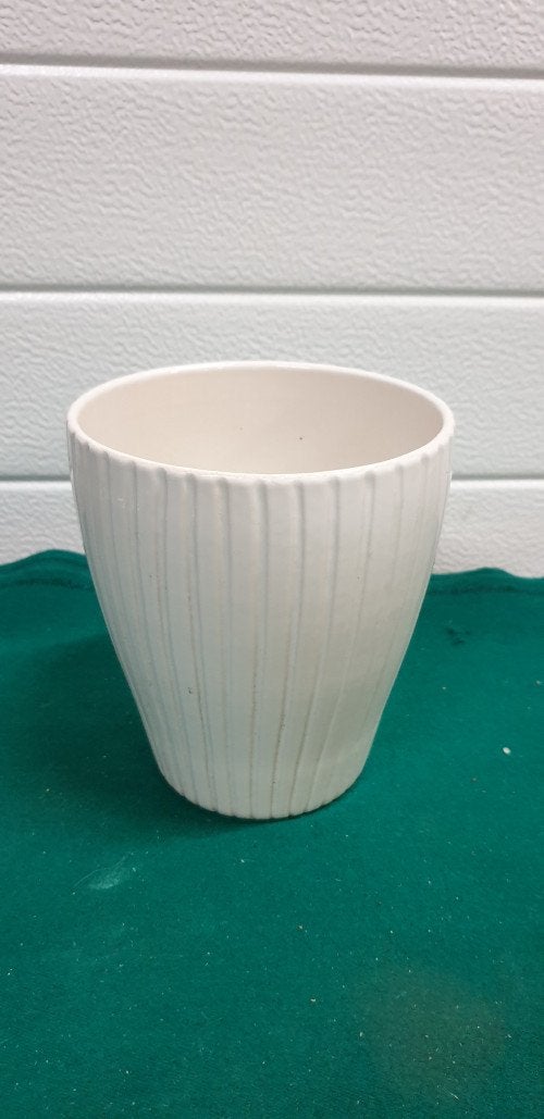 Bloempot wit vintage aardewerk, Ophalen of Verzenden, 'T Olde Gre-j, Info@toldegrej.nl, Endepoelstraat 20f Didam