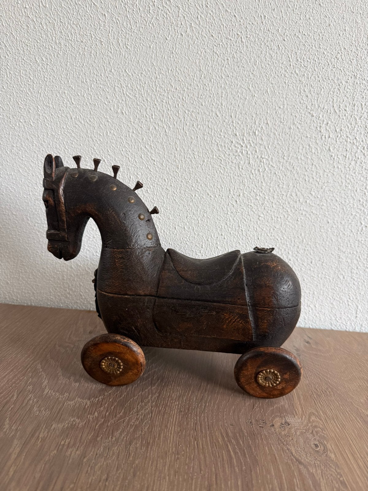 Rajasthani houten paard, Antiek en Kunst, Ophalen of Verzenden