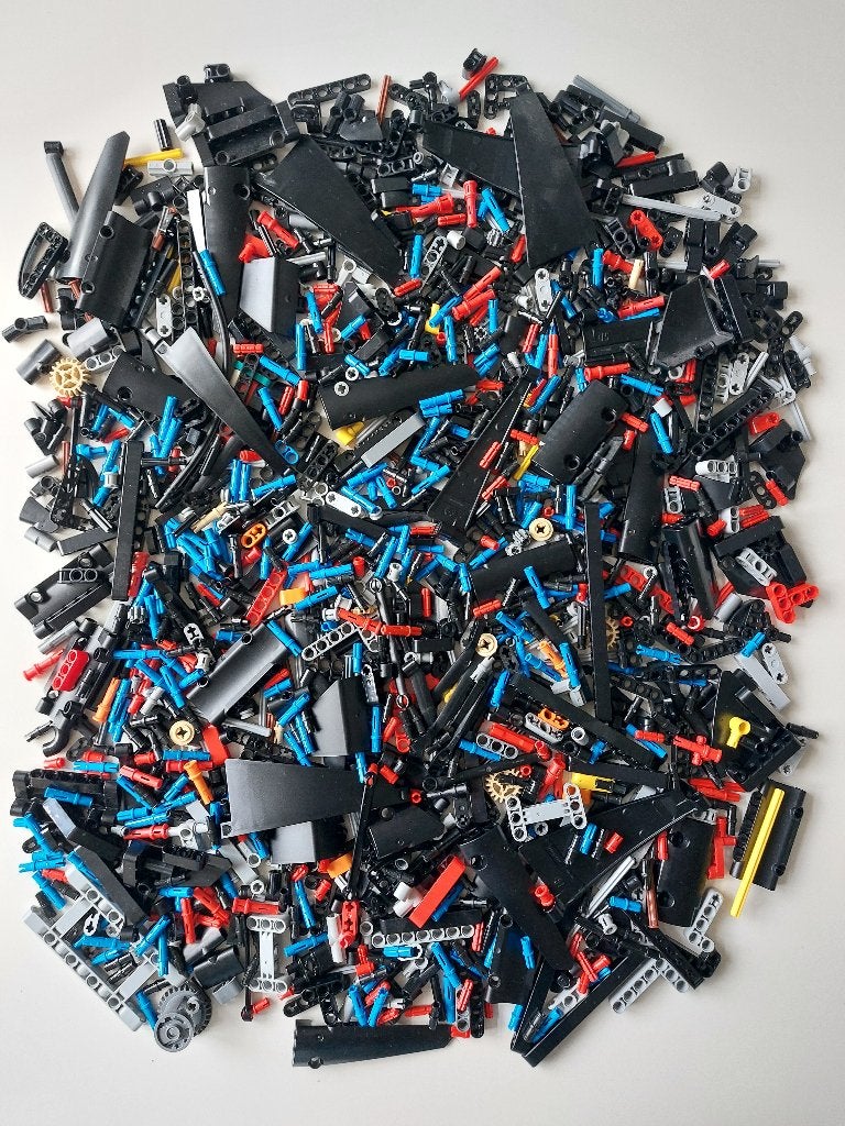 technic Lego onderdelen met veel zwart, Lego, Ophalen of Verzenden, Zo goed als nieuw, Technic