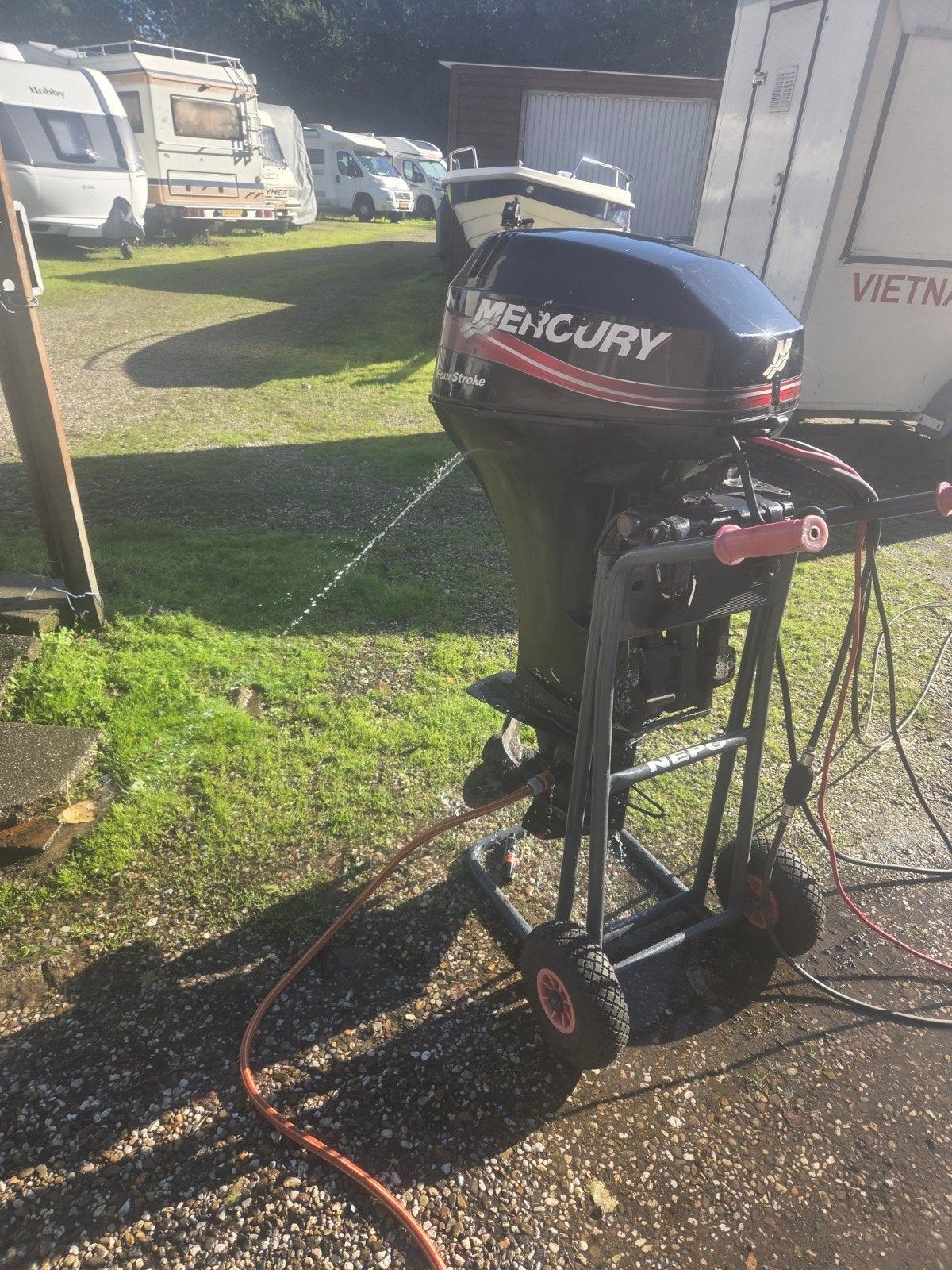 mercury  25 pk bigfoot 4 takt, Ophalen, Gebruikt, Benzine, 10 tot 30 pk