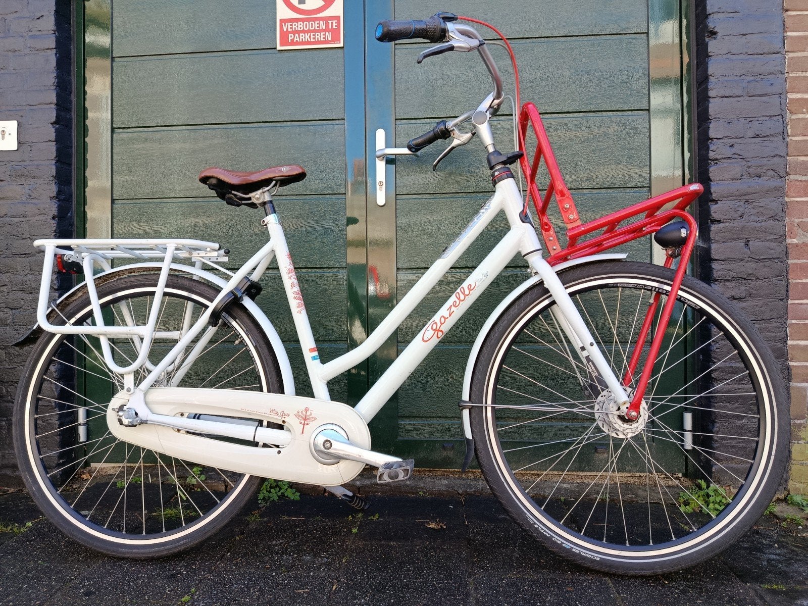 Damesfiets Gazelle Miss Grace 3 versn.slot, transportrek, Fietsen en Brommers, Fietsen | Dames | Omafietsen, Zo goed als nieuw