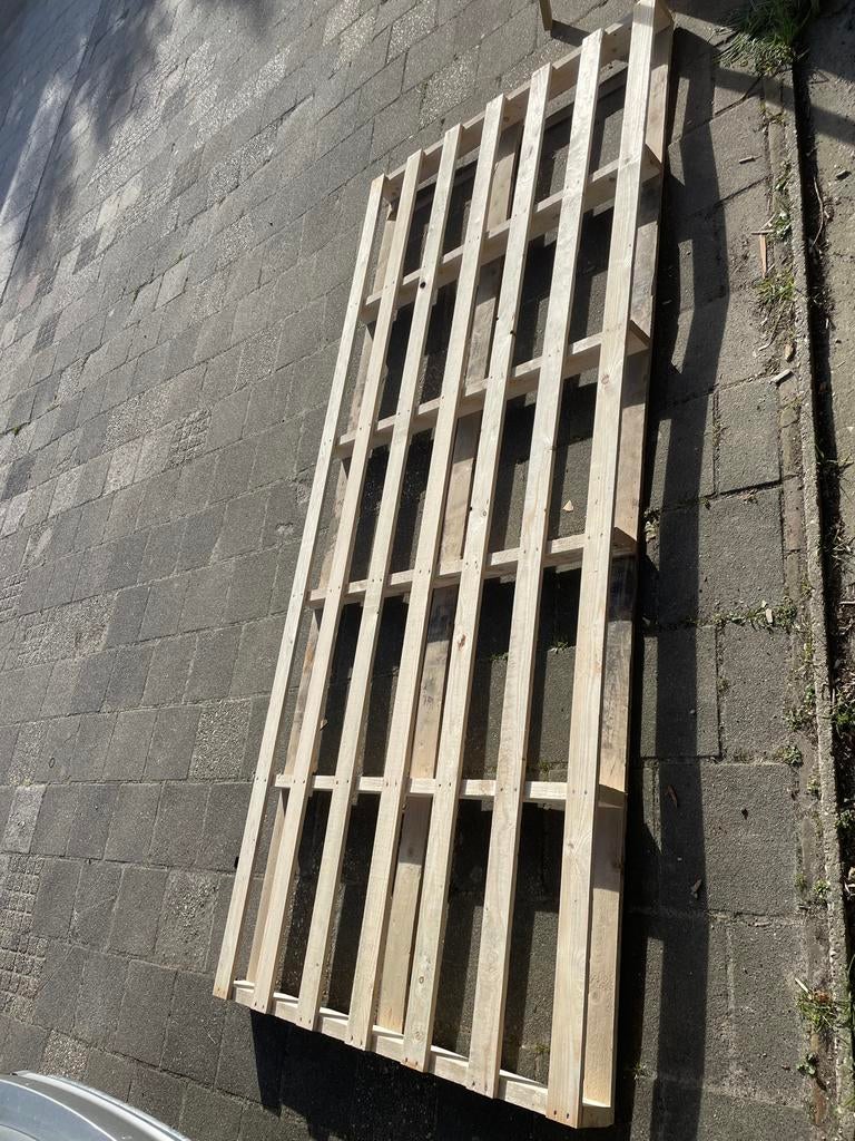 Gratis Pallet 130 x 305 cm afhalen in Zwaanshoek, Doe-het-zelf en Verbouw, Hout en Planken, Ophalen, Gebruikt, Overige houtsoorten
