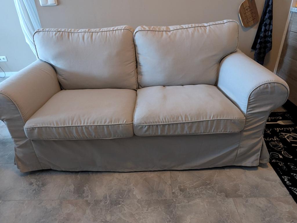 Ektorp bank Ikea 2 zits, Ophalen, Zo goed als nieuw, 75 tot 100 cm, 200 tot 250 cm