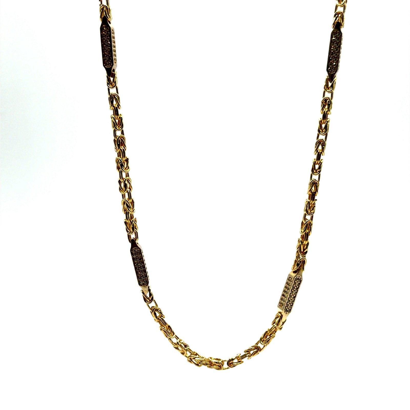 Gouden koning ketting 18karaat, W, Nieuw, Ophalen of Verzenden, W