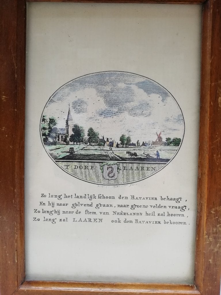 7 oude gravures van Anna Catharina Brouwer, Ophalen of Verzenden, Gravure, 14 cm, Landschap