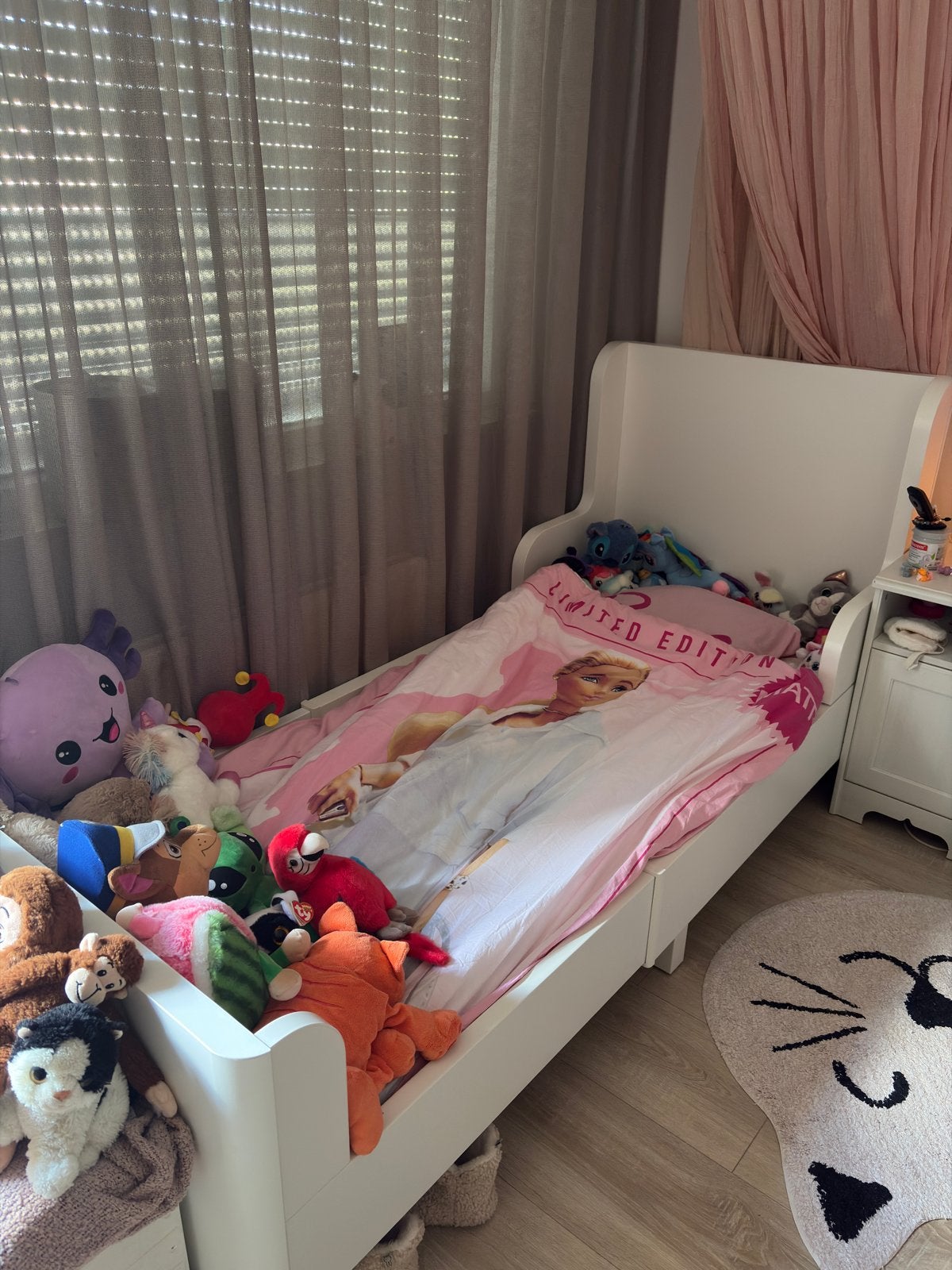 IKEA meegroeibed wit 80x200 cm, Ophalen, Gebruikt, 70 tot 85 cm, Matras