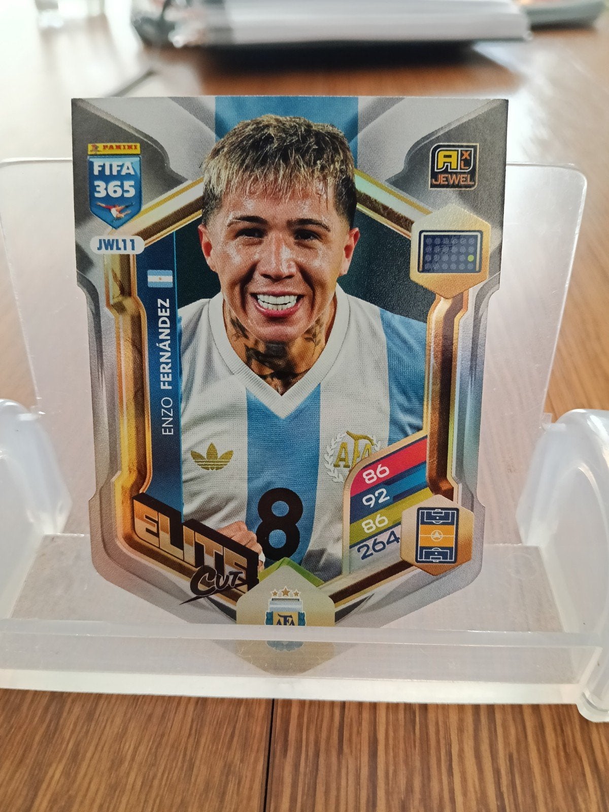 Panini FIFA 365 2026 Adrenalyn XL Enzo Fernández Jewel, Verzenden, Zo goed als nieuw, Buitenlandse clubs, Spelerskaart