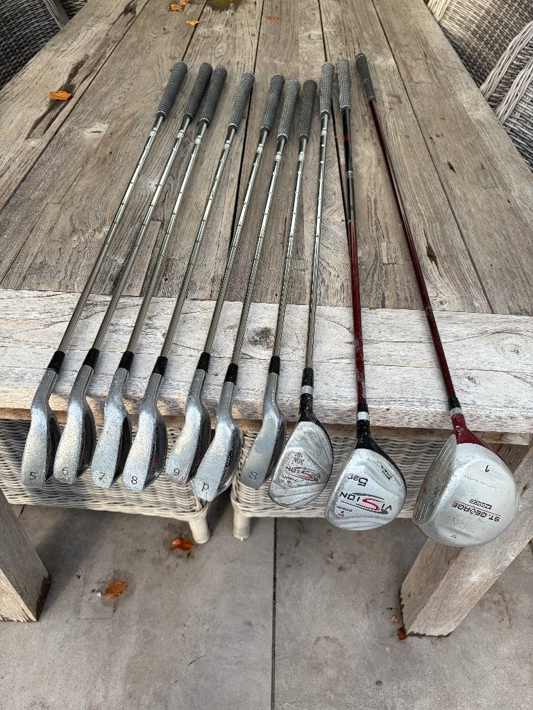 Complete golfset voor beginners (10 clubs), Ophalen of Verzenden, Gebruikt, Set, Overige merken