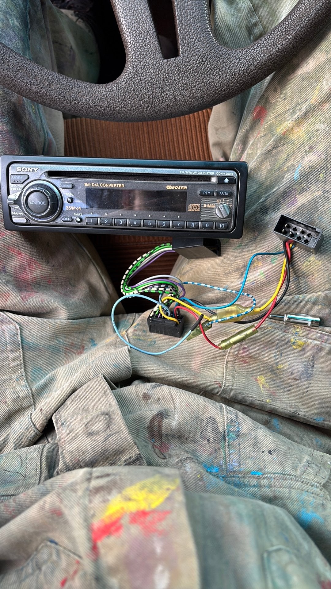Sony CDX-4250R gratis radio 1 din auto, Ophalen, Gebruikt