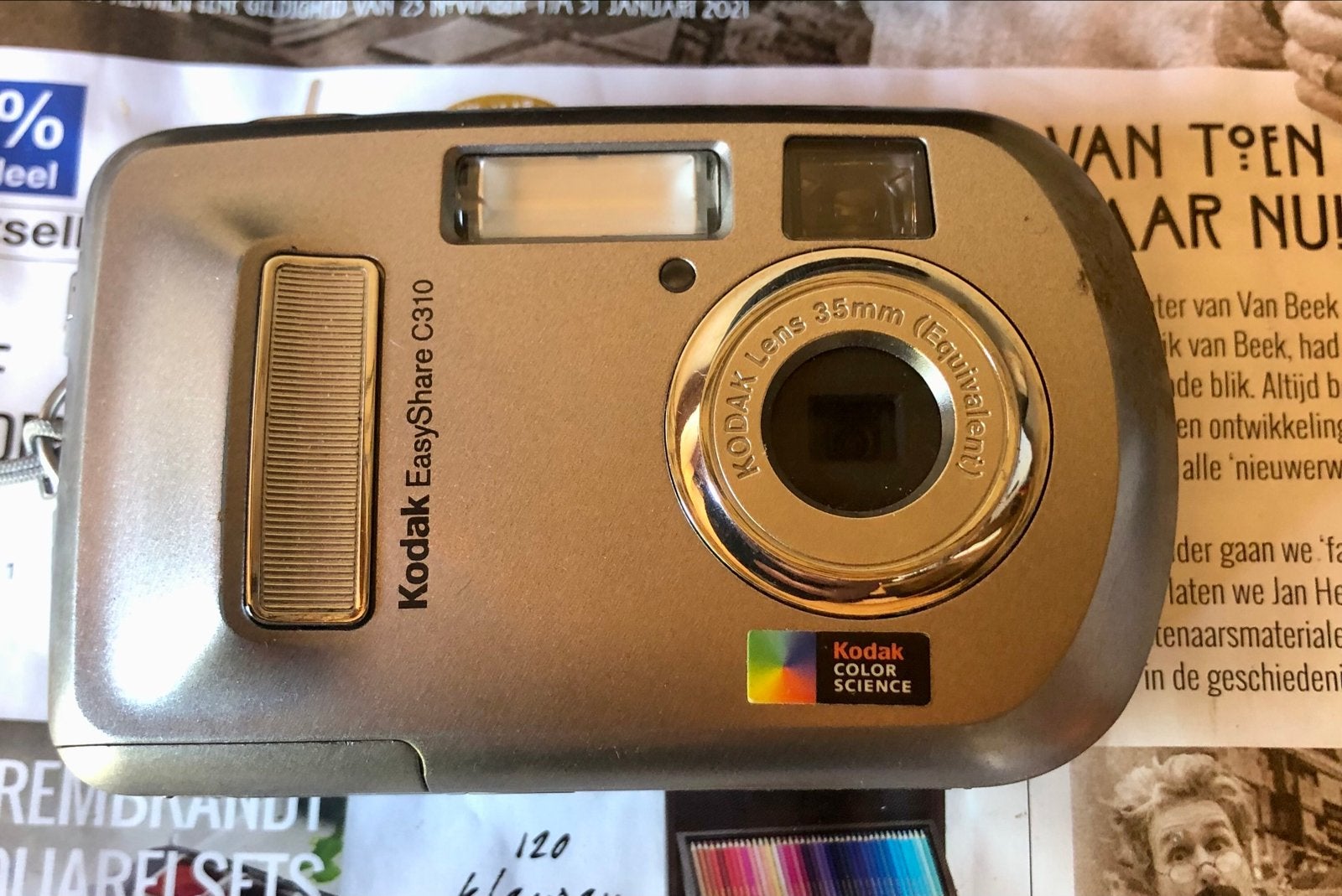 Kodak EasyShare C310 Compactcamera - Vintage Digitale Camera, Gebruikt, Geen optische zoom, Ophalen, Ingebouwde flitser