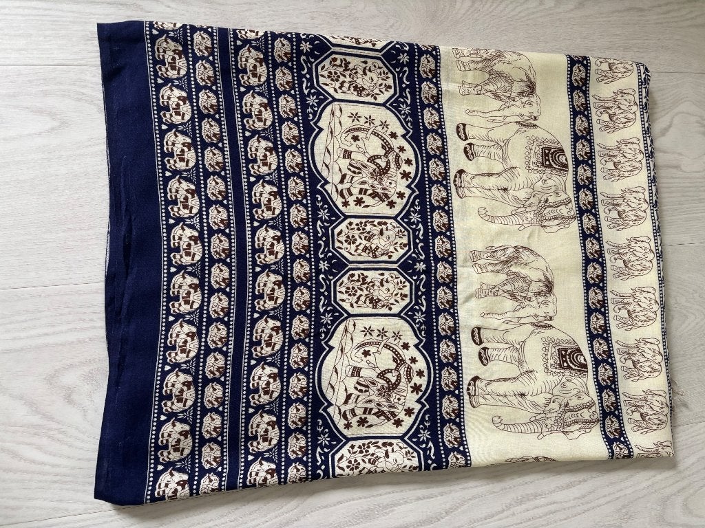Sarong Omslag Doek met Olifanten 1.50/1.05cm NIEUW Ophalen, Ophalen, Nieuw