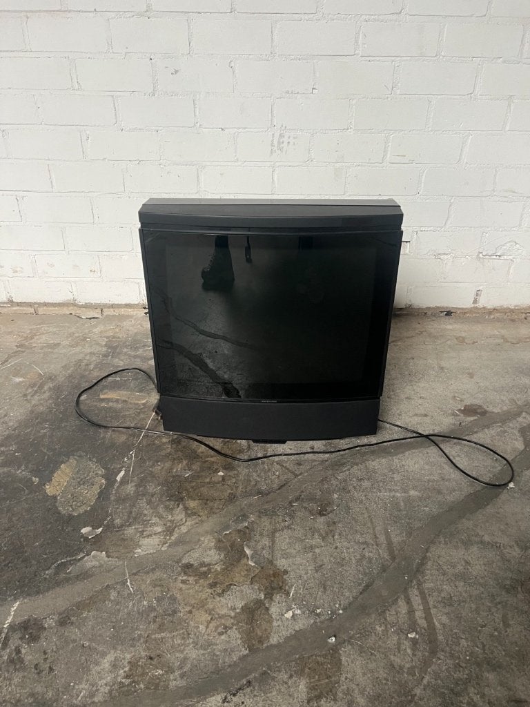 Bang & Olufsen BeoVision beeldbuis TV zwart retro, Overige merken, 50 Hz, Refurbished, Ophalen of Verzenden
