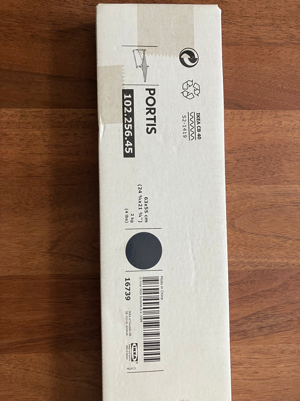 IKEA Portis wandkapstok - Nieuw in verpakking, Nieuw, Minder dan 100 cm, Metaal, Ophalen