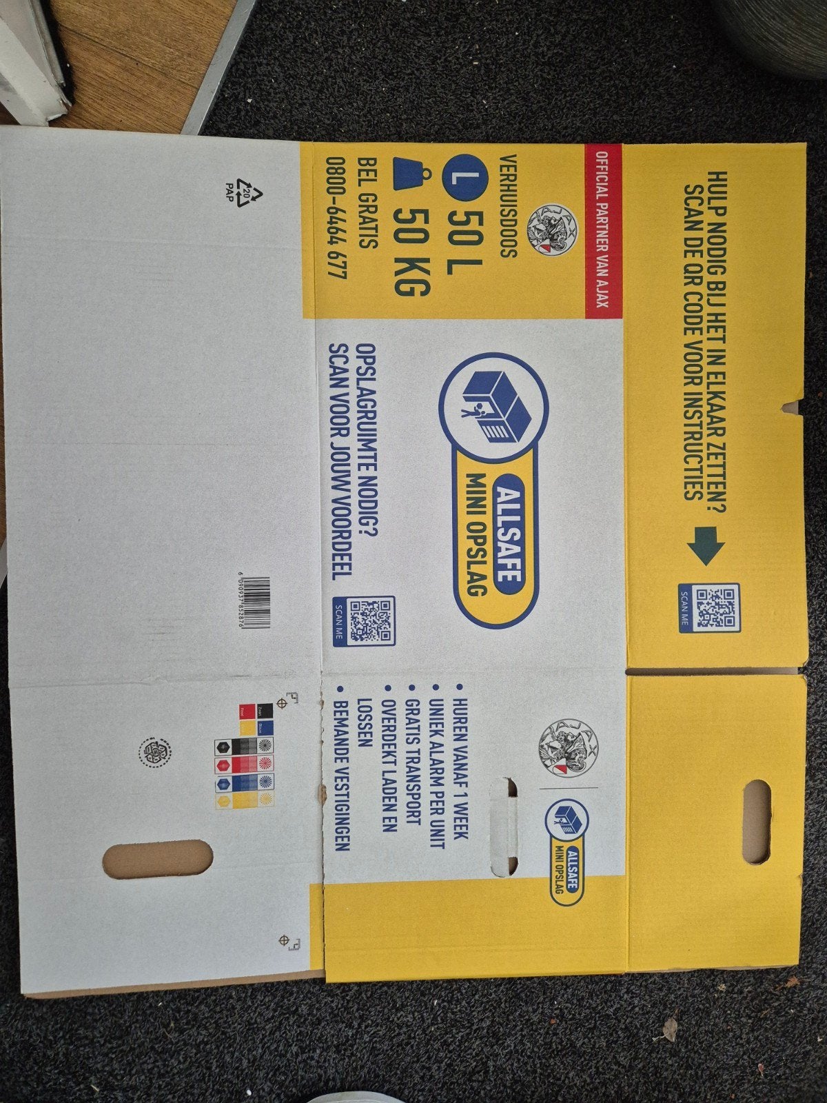 Verhuisdozen 24x Allsafe L, 13x Action, Ophalen, Doos, Minder dan 50 cm, Minder dan 40 cm
