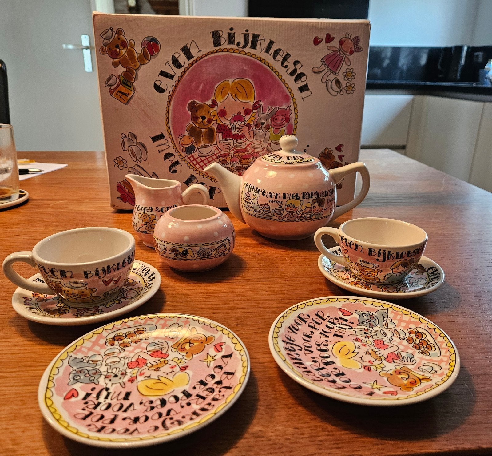 Blond Amsterdam Kinder Theeservies - Even Bijkletsen, Ophalen, Zo goed als nieuw, Meisje