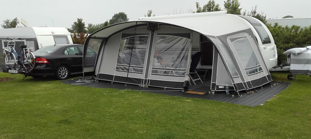 Te koop stormvaste Unico Genua 280 Carbon Grey maat 12.1, Caravans en Kamperen, Voortenten en Luifels, Ophalen of Verzenden, Zo goed als nieuw