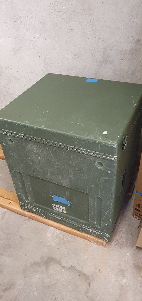 Militaire Aluminium {Computer} Opslag Kist, Verzamelen, Ophalen, Landmacht, Nederland, Kist of Geocache