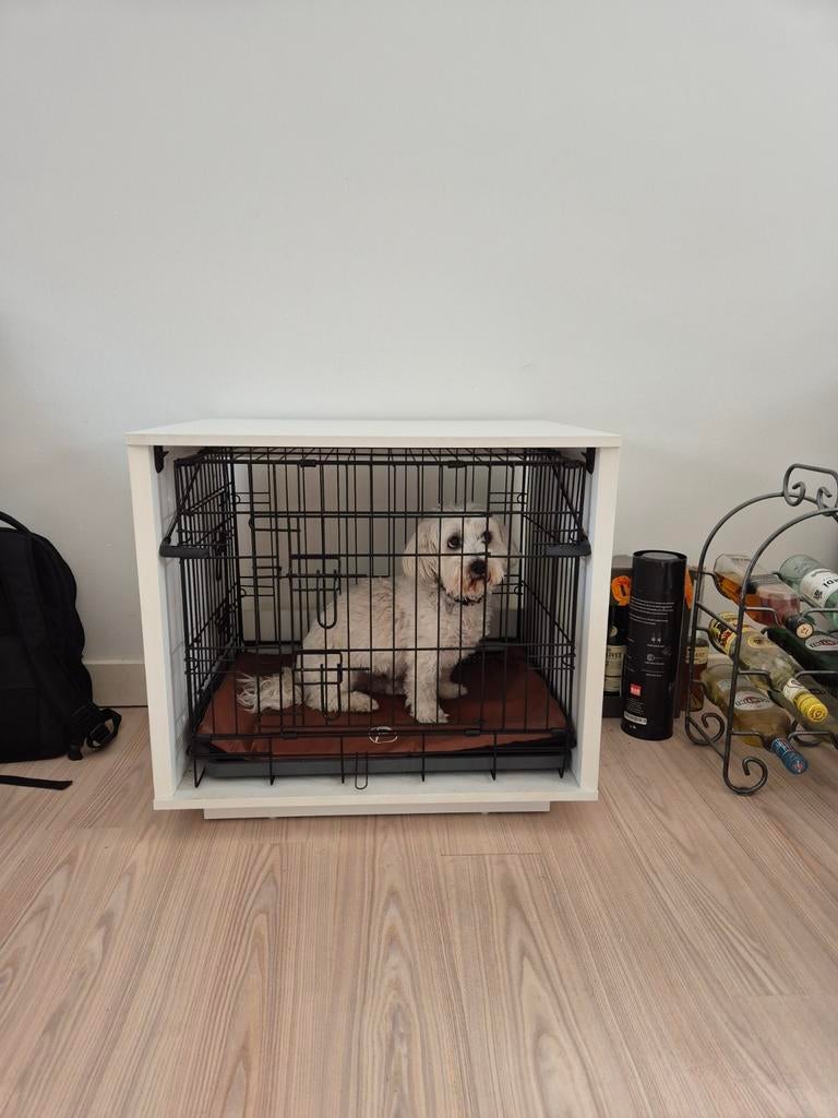 Hondenbench met ombouw van merk Omlet, Fido, Dieren en Toebehoren, Hondenbenches, Ophalen, Gebruikt