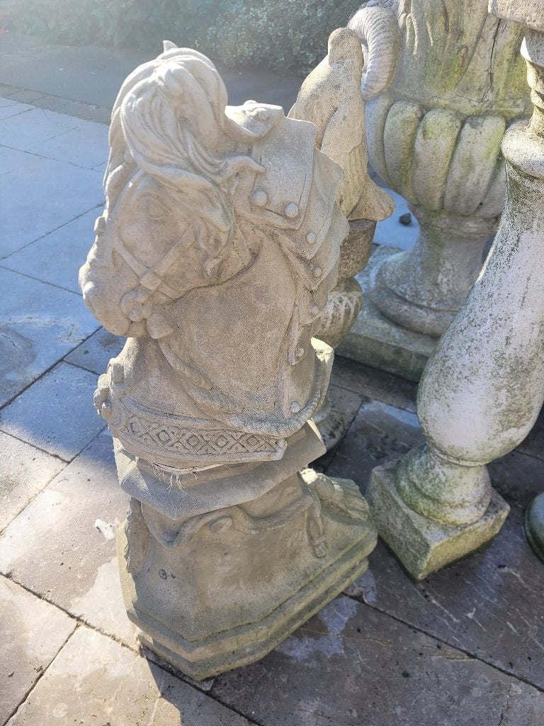 Betonnen tuinbeeld paard winterhard foto 1 t/m 3, Tuin en Terras, Tuinbeelden, Ophalen, Belle Vieille Brocante, Zo goed als nieuw