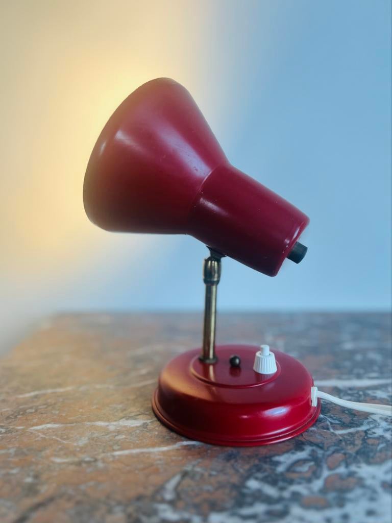 Vintage design tafellamp/Wandlamp Jaren '60 waarsch. Hala, Ophalen of Verzenden