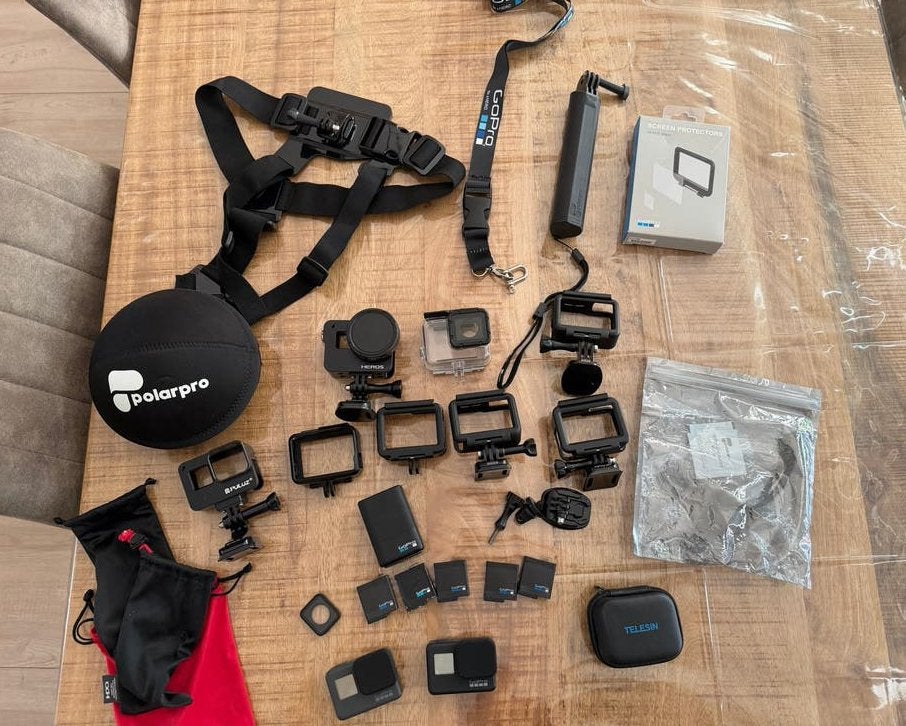 GoPro Hero 5 en Hero 7 Black met accessoires, Audio, Tv en Foto, Actiecamera's, Ophalen of Verzenden, Gebruikt, GoPro