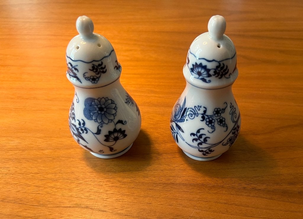 Blue Danube servies zout en peper, Gebruikt, Overige typen, Ophalen of Verzenden, Overige stijlen