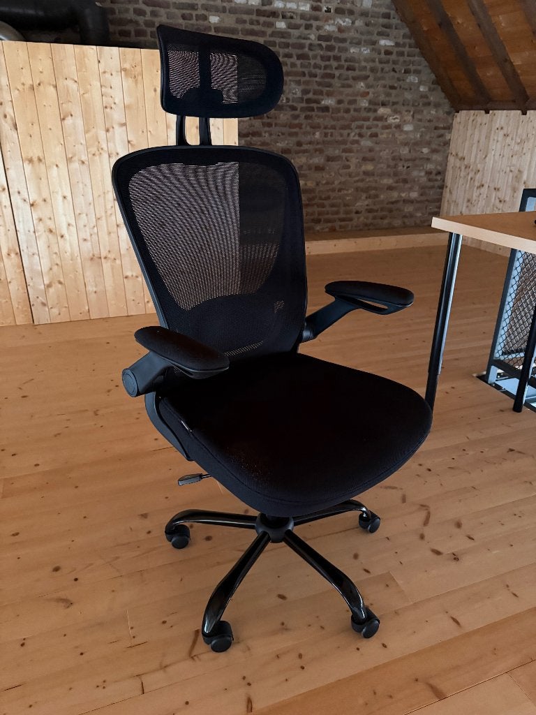 SONGMICS Office Chair, Desk Chair, Swivel Chair Mesh 53cm, Ophalen, Gebruikt, Zwart, Bureaustoel