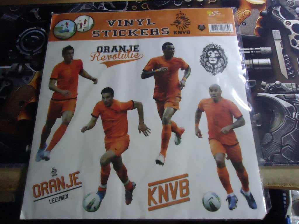 3 st KNVB Vinyl Stickers, Maat XS of kleiner, Ophalen, Shirt
