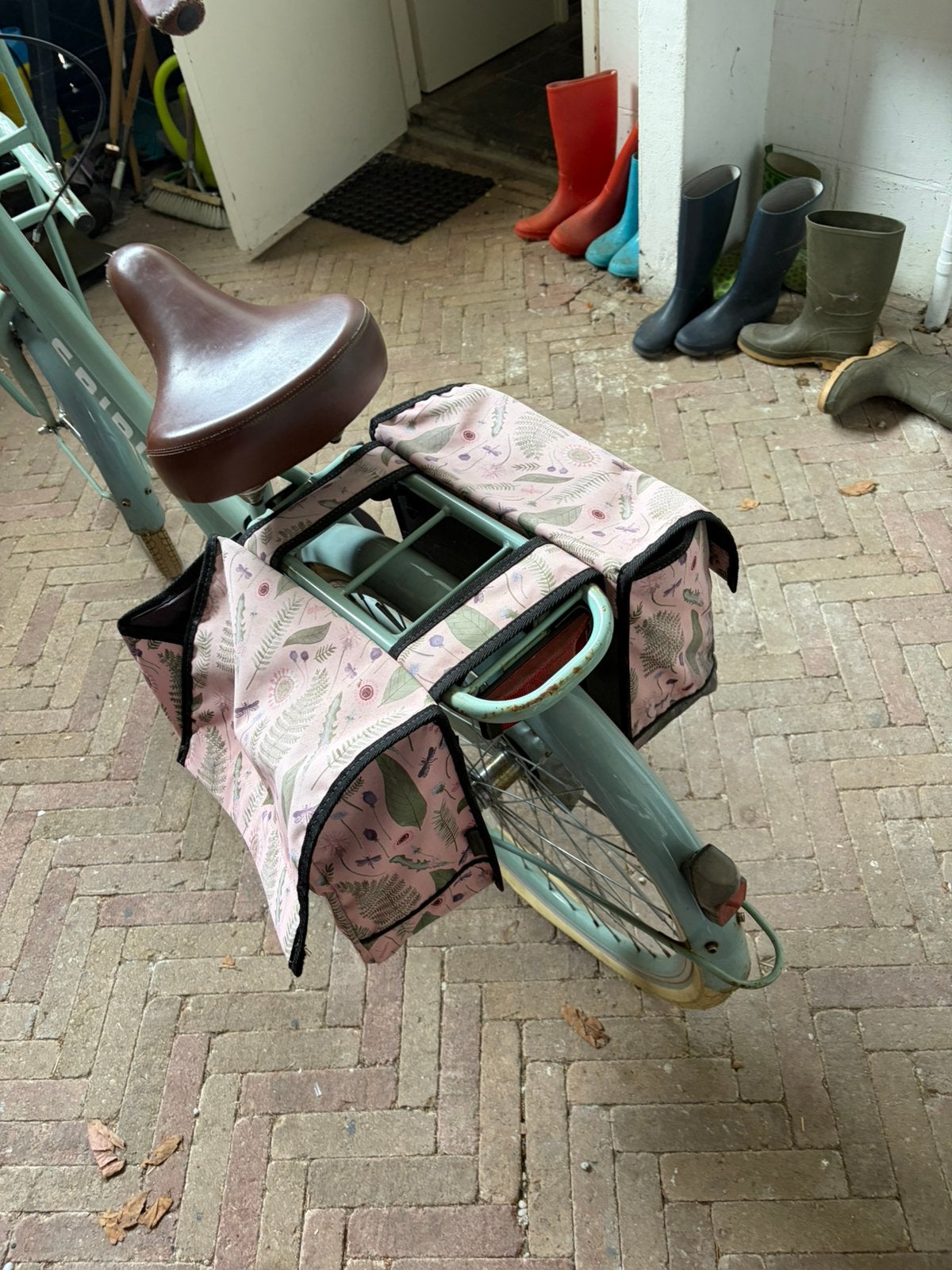 Spirit meidenfiets franemaat 47, Gebruikt, Velgrem, Handrem, Ophalen