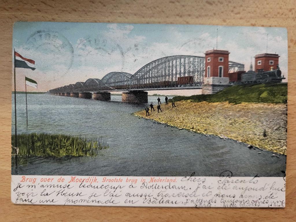 ansicht 9x MOERDIJK Spoorbrug Langste brug, Verzamelen, Ansichtkaarten | Nederland, Ophalen, Voor 1920, Noord-Brabant