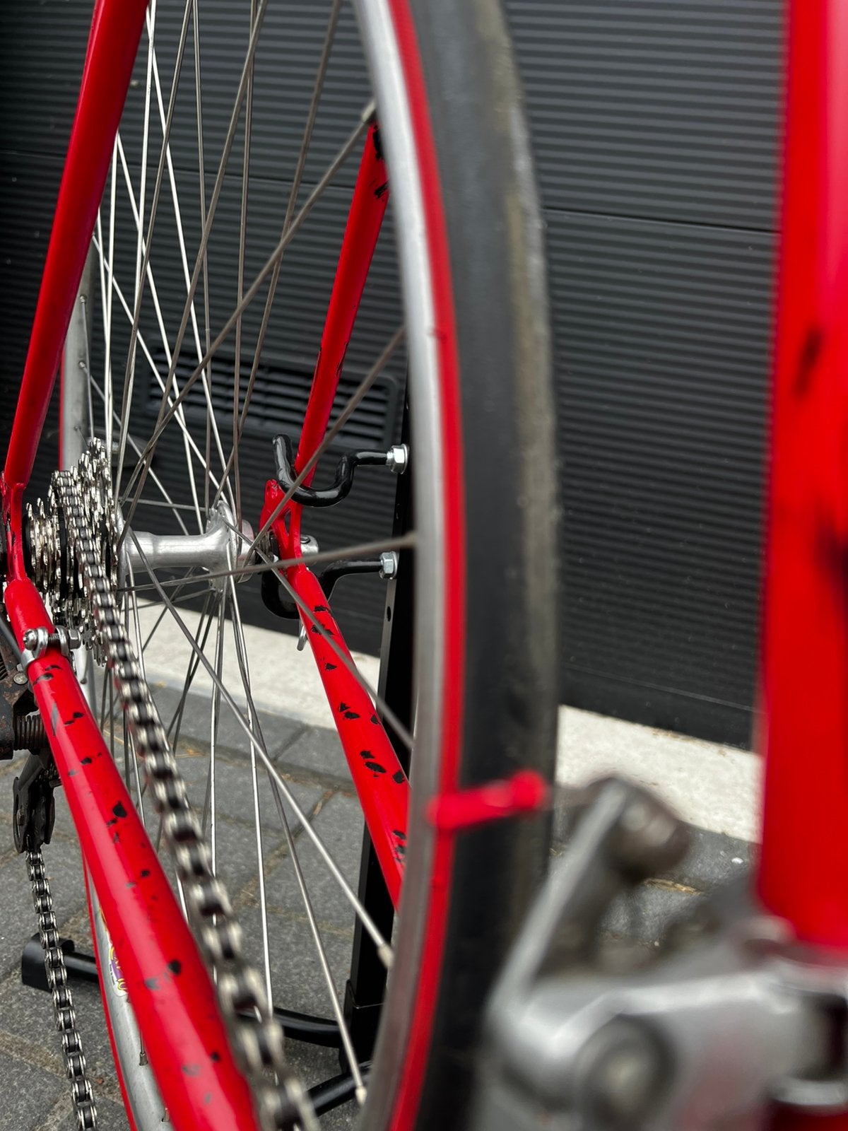 ALSNIEUW!! Vintage custom built racefiets rood isogu, Fietsen en Brommers, 28 inch, Velgrem, Batavus, Ophalen of Verzenden