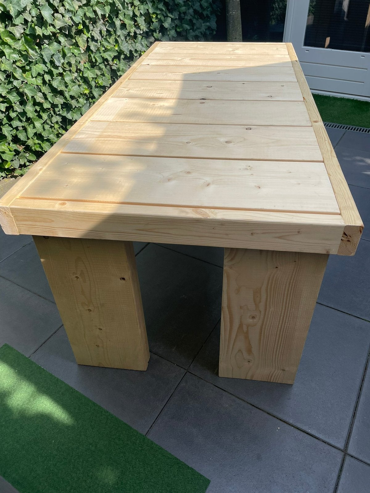 Houten tuintafel, Tuin en Terras, Ophalen, Zo goed als nieuw, Rechthoekig, Hout