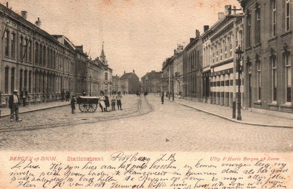 Ansichtkaart Bergen op Zoom, Ophalen of Verzenden, Voor 1920, Noord-Brabant